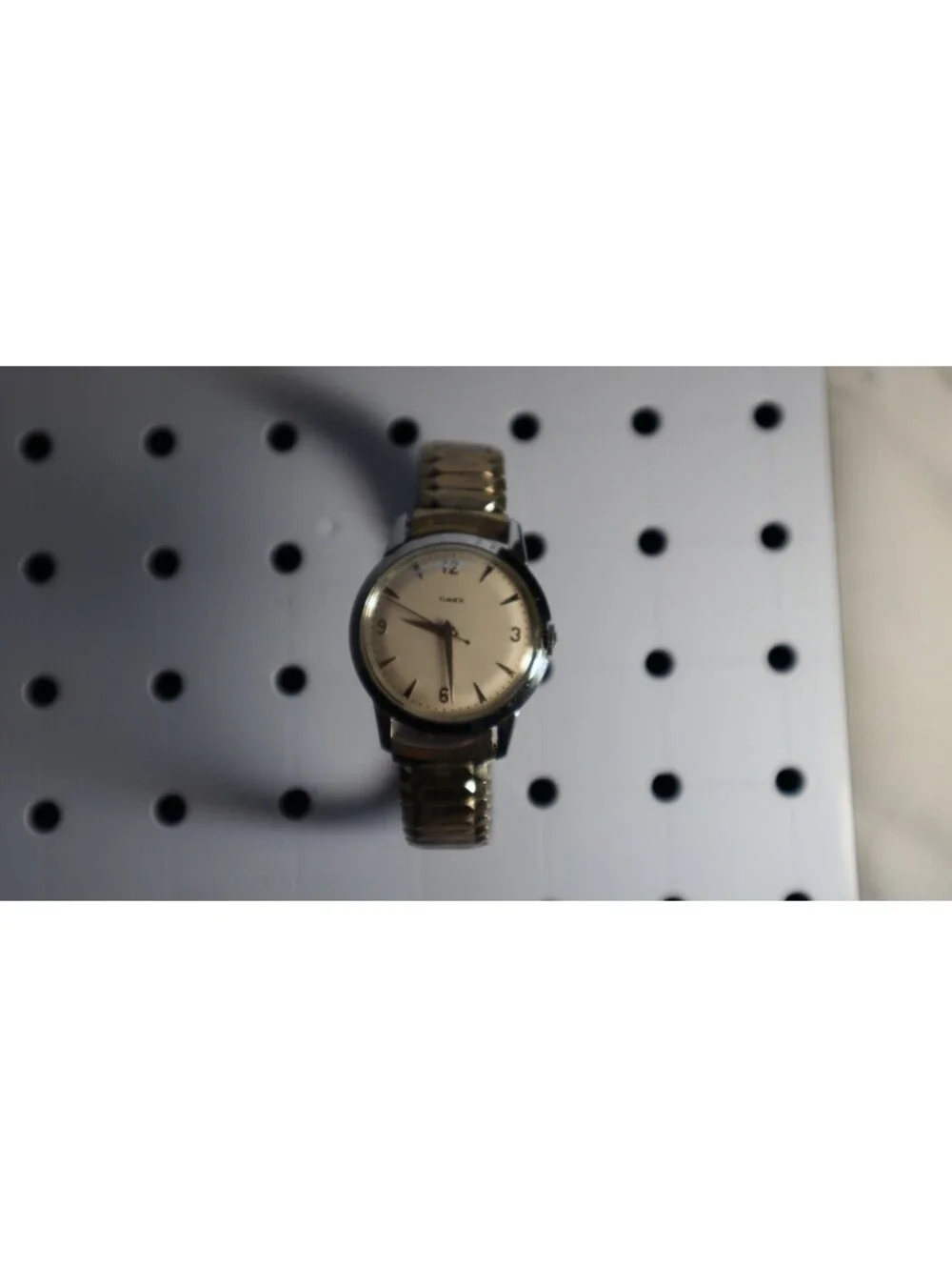 Rare Vint Timex 02L95 Watch Chrome Plated Bezel Shock Resistant Manual Wind Runs